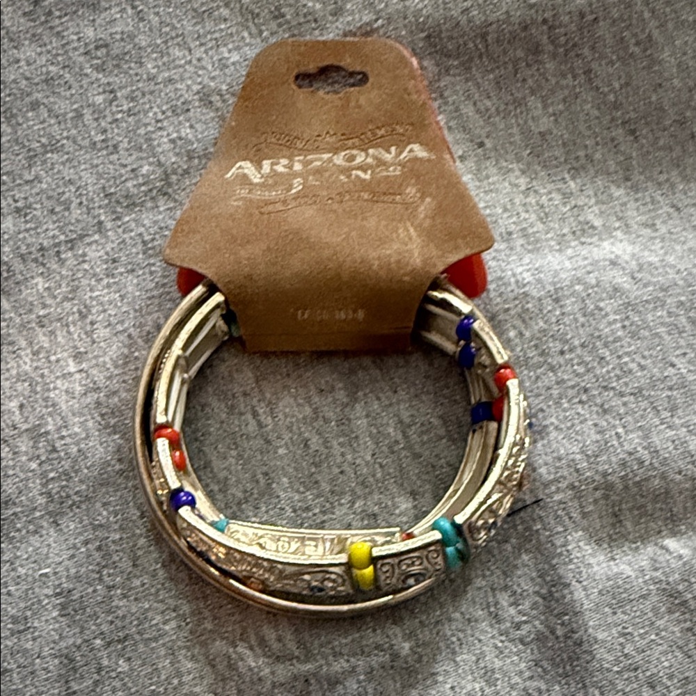 Set of Arizona Jean Company Silver and Multicolor Bracelets